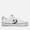 Converse Men's Cons Star Player Canvas Trainers - White/White/Navy - Image 1