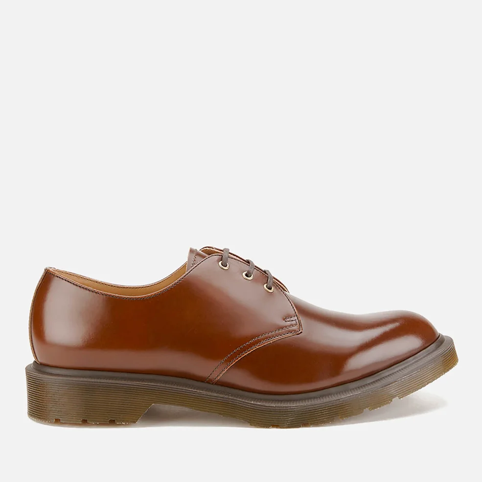 Dr. Martens Men's 'Made in England' Core 1461 3 Eye Leather Shoes - Tan Boanil Brush Image 1