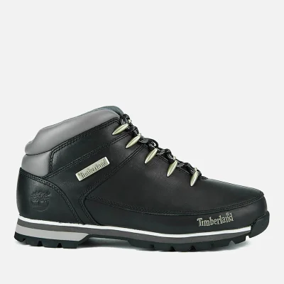 Timberland Men's Euro Sprint Hiker Boots - Black Smooth
