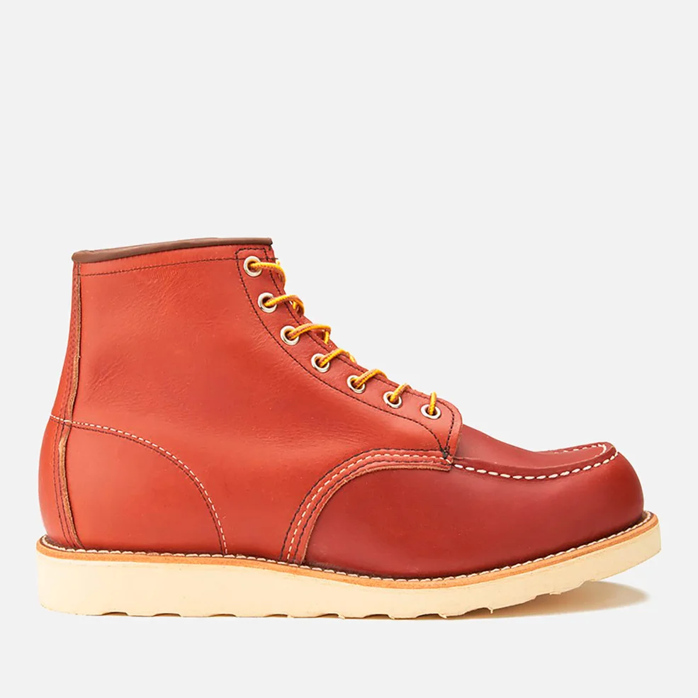 Red Wing Men's 6 Inch Moc Toe Leather Lace Up Boots - Oro Russet Portage Image 1