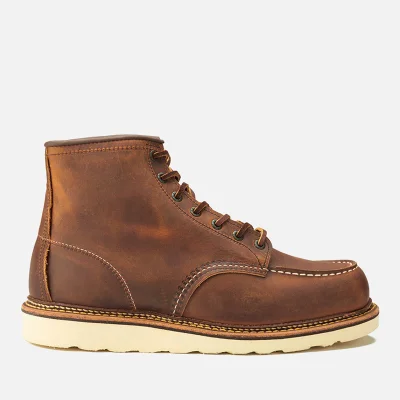 Red Wing Men's 6 Inch Moc Toe Double Welt Leather Lace Up Boots - Copper Rough and Tough