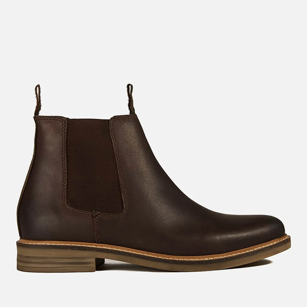 Barbour Men's Farsley Leather Chelsea Boots - Brown Image 1