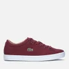 Lacoste Women's Straightset W Canvas Trainers - Dark Red - Image 1