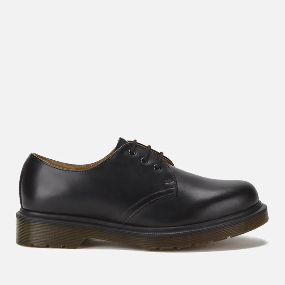 Dr. Martens 1461 PW Smooth Leather 3-Eye Shoes - Black Image 1
