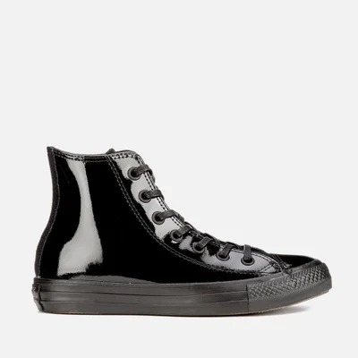 Converse Women's Chuck Taylor All Star Patent Leather Hi-Top Trainers - Black