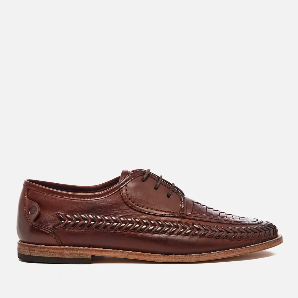 Hudson London Men's Anfa Leather Shoes - Cognac Image 1