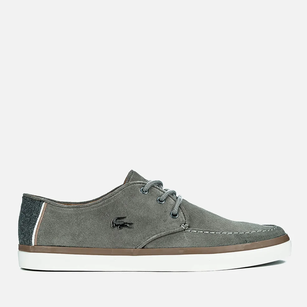 Lacoste Men's Sevrin 2 LCR Suede Deck Shoes - Grey Image 1
