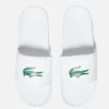 Lacoste Men's Frasier Slide Sandals - White/Green - Image 1