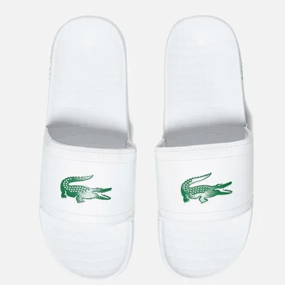 Lacoste Men's Frasier Slide Sandals - White/Green