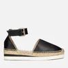 See By Chloé Women's Leather Espadrille Flat Sandals - Black - Image 1