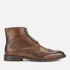 Hudson London Men's Greenham Leather Brogue Lace Up Boots - Cognac - Image 1