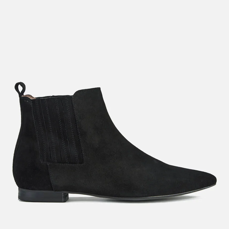 Hudson London Women's Reine Pointed Suede Ankle Boots - Black Image 1