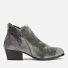 Hudson London Women's Apisi Velvet Heeled Ankle Boots - Grey - Image 1
