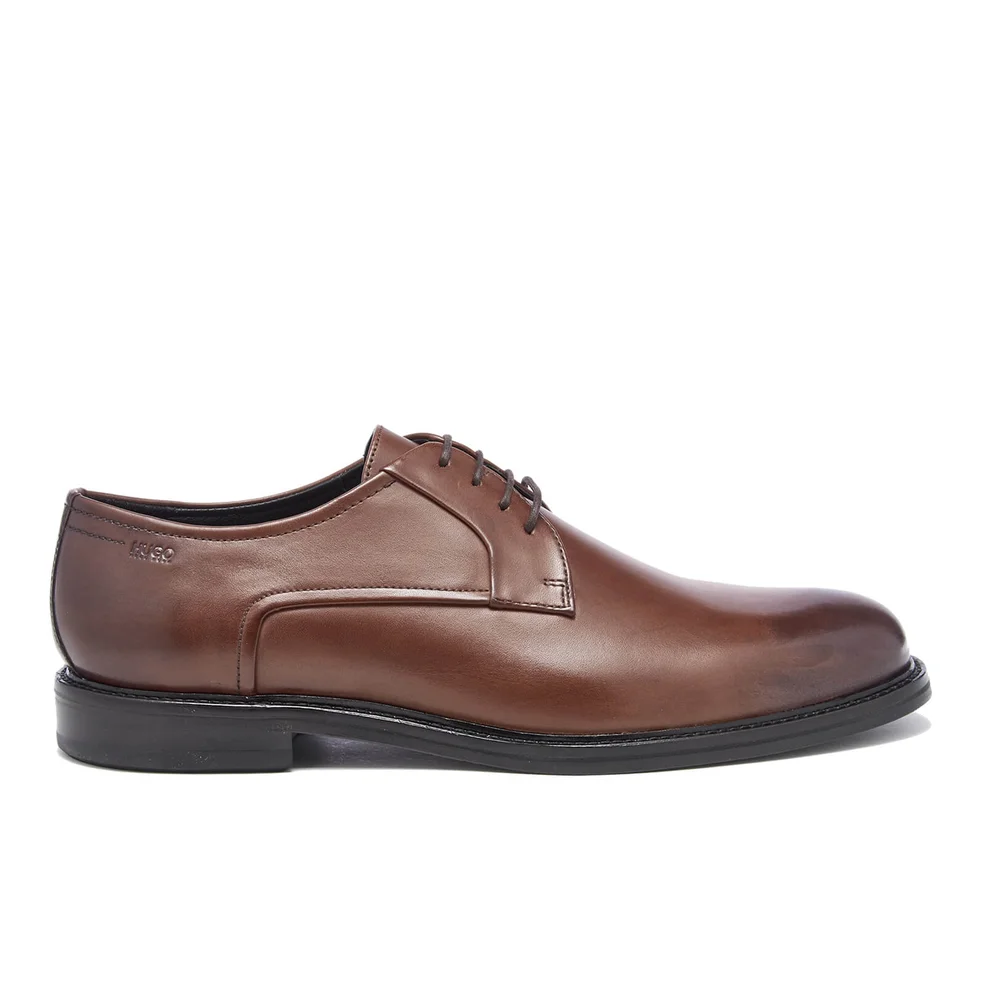 HUGO Men's Neoclass Leather Derby Shoes - Medium Brown Image 1