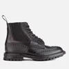Tricker's Men's Ellis Leather/Scotch Grain Commando Sole Lace Up Boots - Black - Image 1