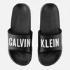Calvin Klein Calvin Logo Pool Sliders - Black - Image 1