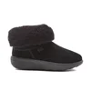 FitFlop Women's Supercush Mukloaff Suede Shorty Boots - All Black - Image 1
