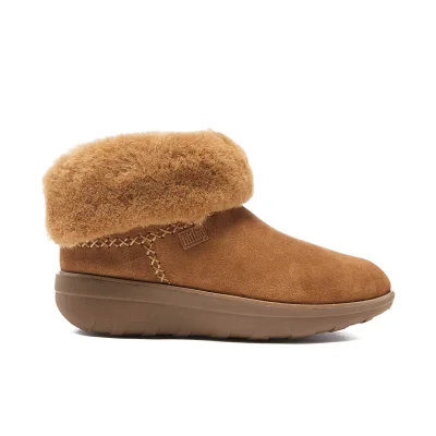 FitFlop Women's Supercush Mukloaff Suede Shorty Boots - Chestnut