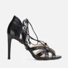 MICHAEL MICHAEL KORS Women's Mirabel Leather High Heeled Sandals - Black - Image 1