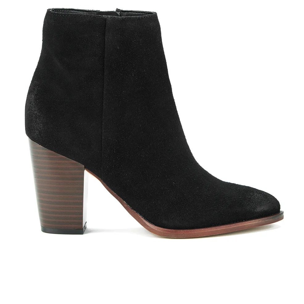 Sam Edelman Women's Blake Suede Heeled Ankle Boots - Black Image 1