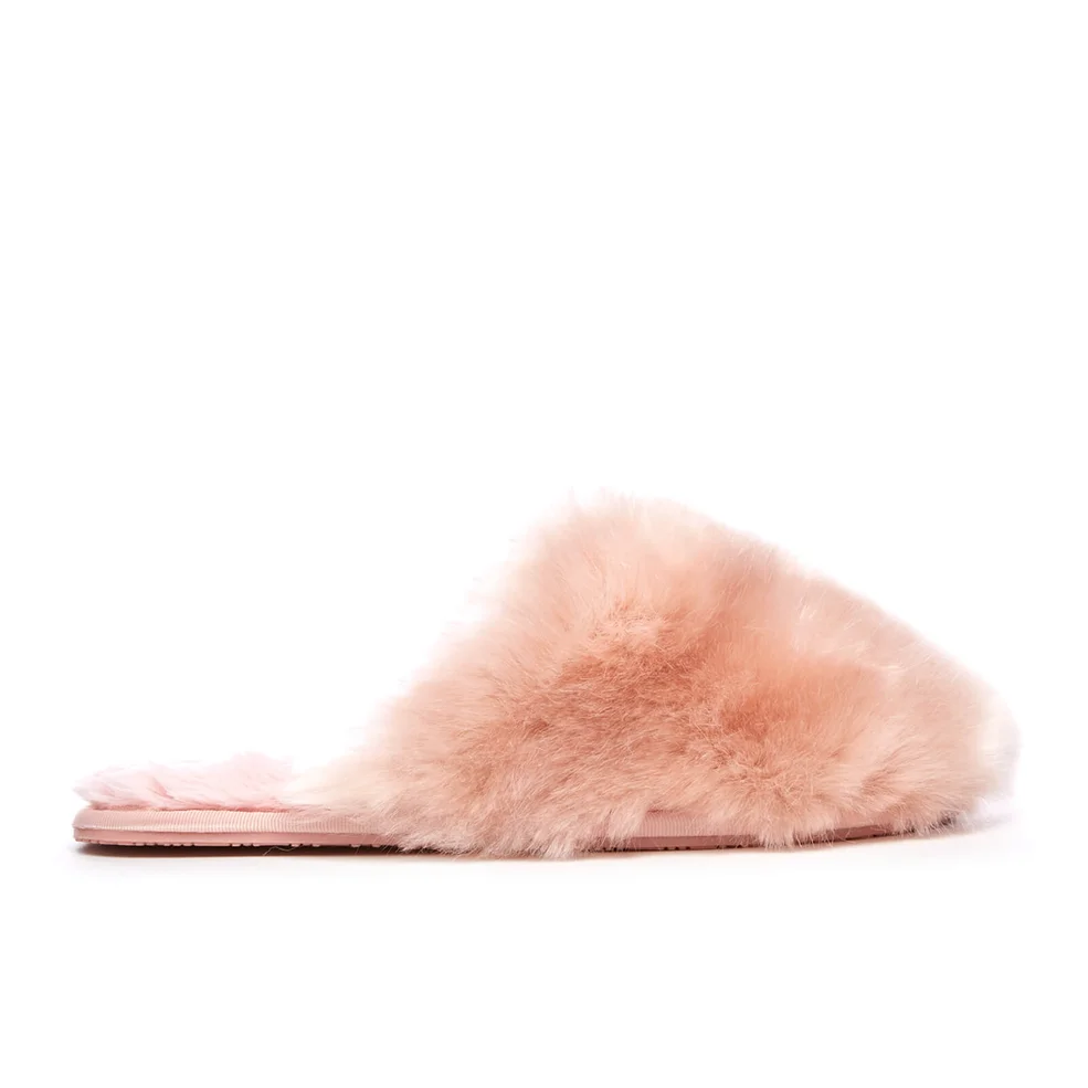 Ted Baker Women's Hawleth Faux Fur Slippers - Light Pink Image 1