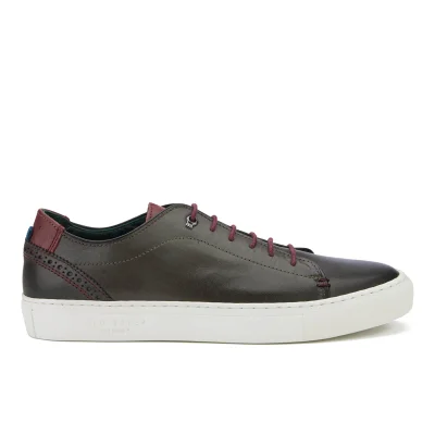 Ted Baker Men's Kiing Leather Cupsole Trainers - Grey