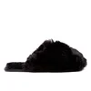 Ted Baker Women's Hawleth Faux Fur Slippers - Black - Image 1