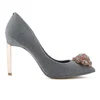Ted Baker Women's Peetch Crystal Brooch Toe Court Shoes - Grey - Image 1