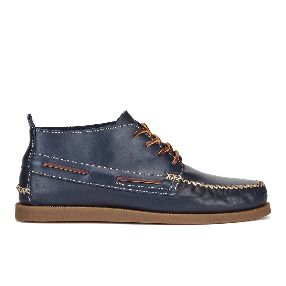 Sperry Men's A/O Wedge Leather Chukka Boots - Navy Image 1