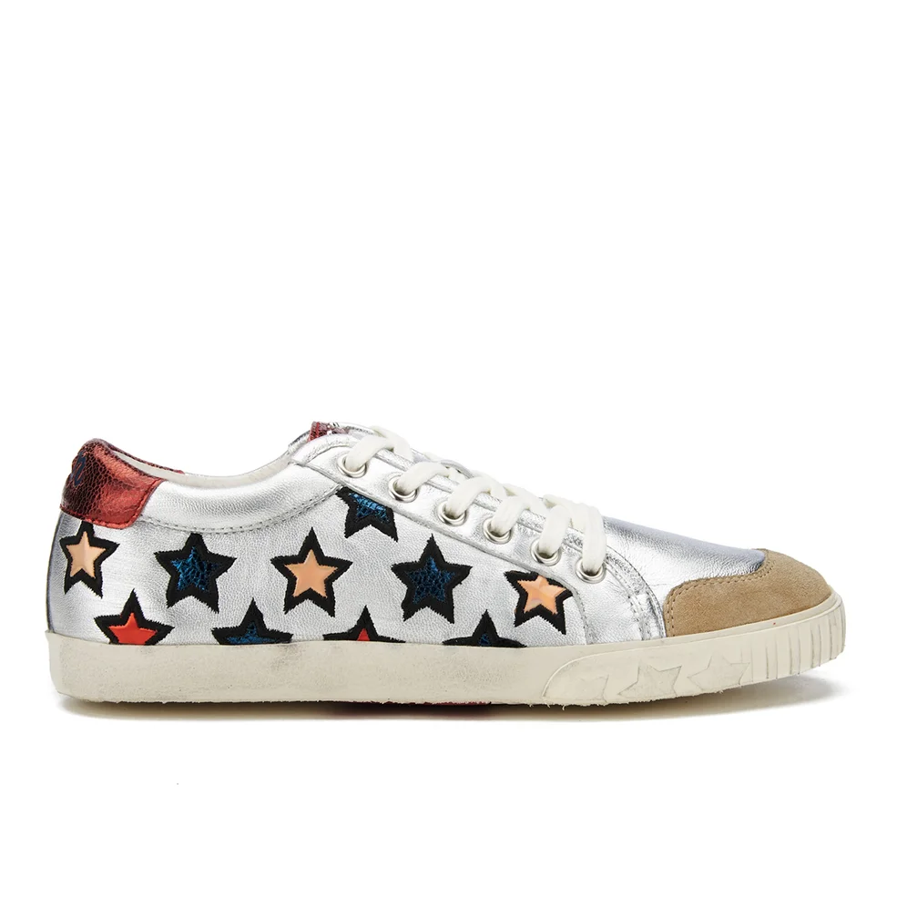 Ash Women's Majestic Star Print Low Top Trainers - Seta/Silver/Red Image 1
