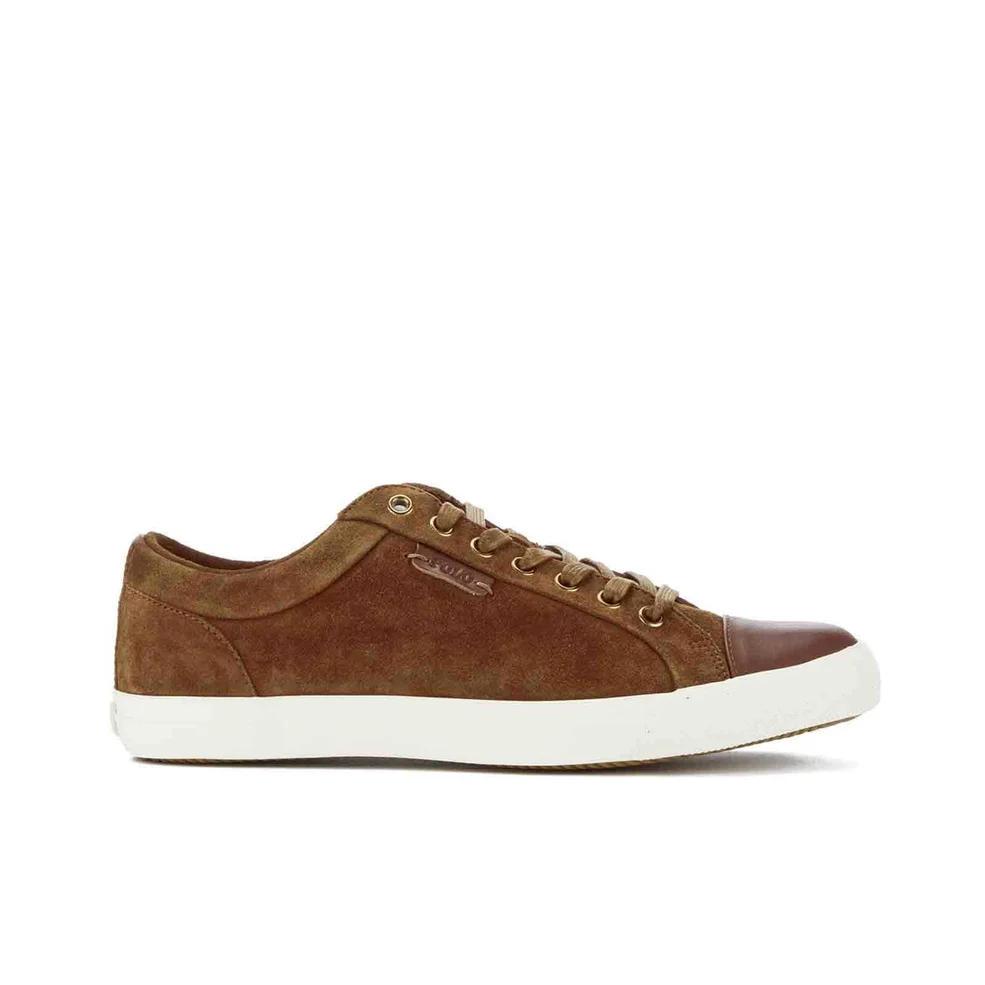 Polo Ralph Lauren Men's Geffrey Suede/Leather Trainers - Snuff/Polo Tan Image 1