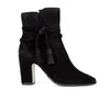 Dune Women's Onyx Suede Heeled Ankle Boots - Black - Image 1