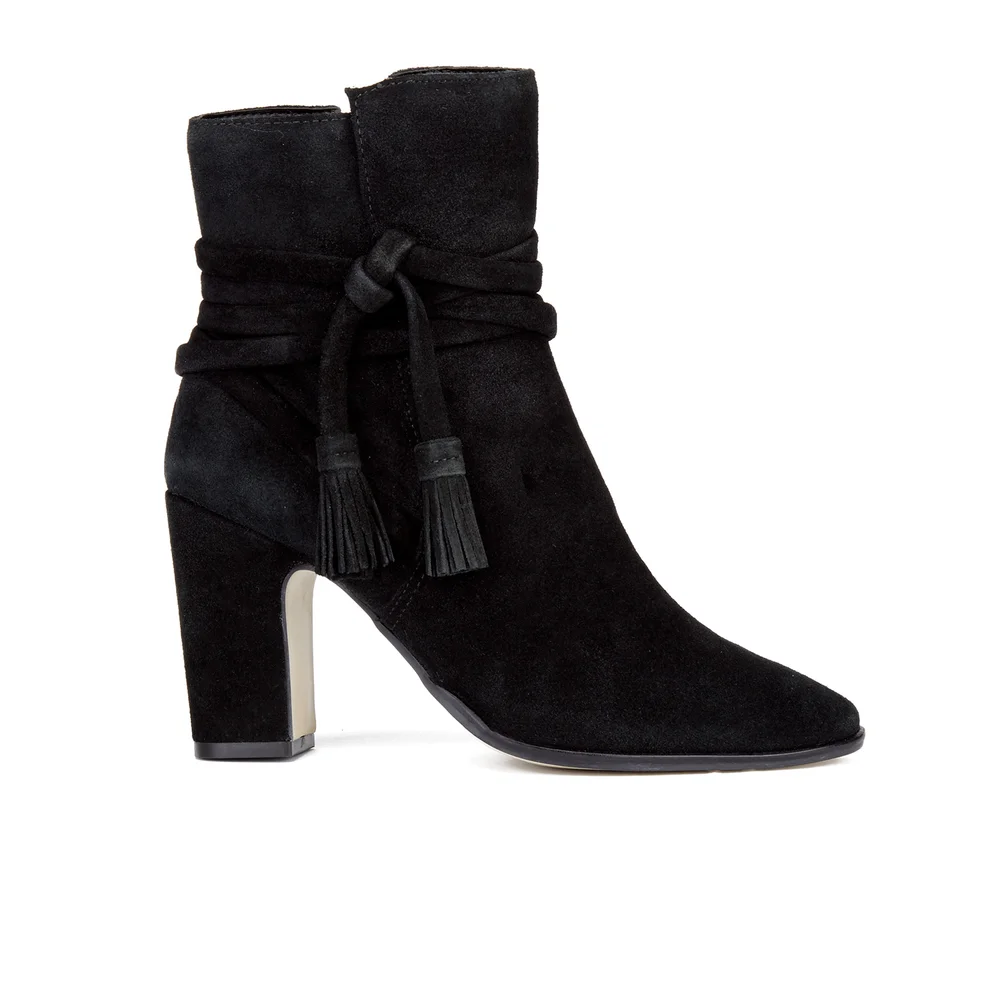 Dune Women's Onyx Suede Heeled Ankle Boots - Black Image 1