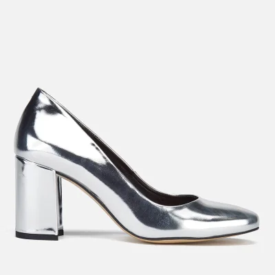 Dune Women's Acapela Metallic Court Shoes - Silver