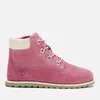 Timberland Toddlers' Pokey Pine Leather 6 Inch Zip Boots - Pink - Image 1