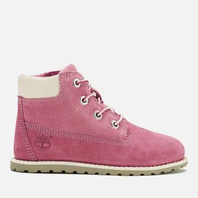 Timberland Toddlers' Pokey Pine Leather 6 Inch Zip Boots - Pink