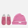 Timberland Babies' Crib Booties with Hat Gift Set - Fuchsia Rose - Image 1