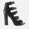 Kendall + Kylie Women's Evie Leather Strappy Heeled Sandals - Black - Image 1