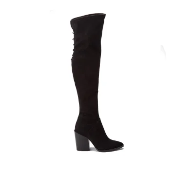 Kendall + Kylie Women's Portia Suede Thigh High Boots - Black