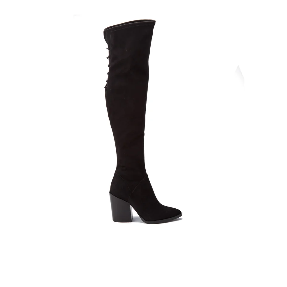 Kendall + Kylie Women's Portia Suede Thigh High Boots - Black Image 1