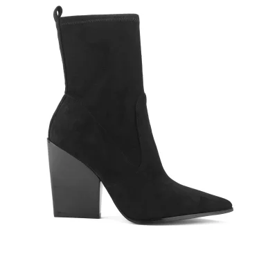 Kendall + Kylie Women's Felicia Suede Pointed Heeled Ankle Boots - Black
