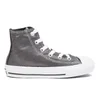 Converse Kids' Chuck Taylor All Star Shimmer Hi-Top Trainers - Silver/Black/White - Image 1