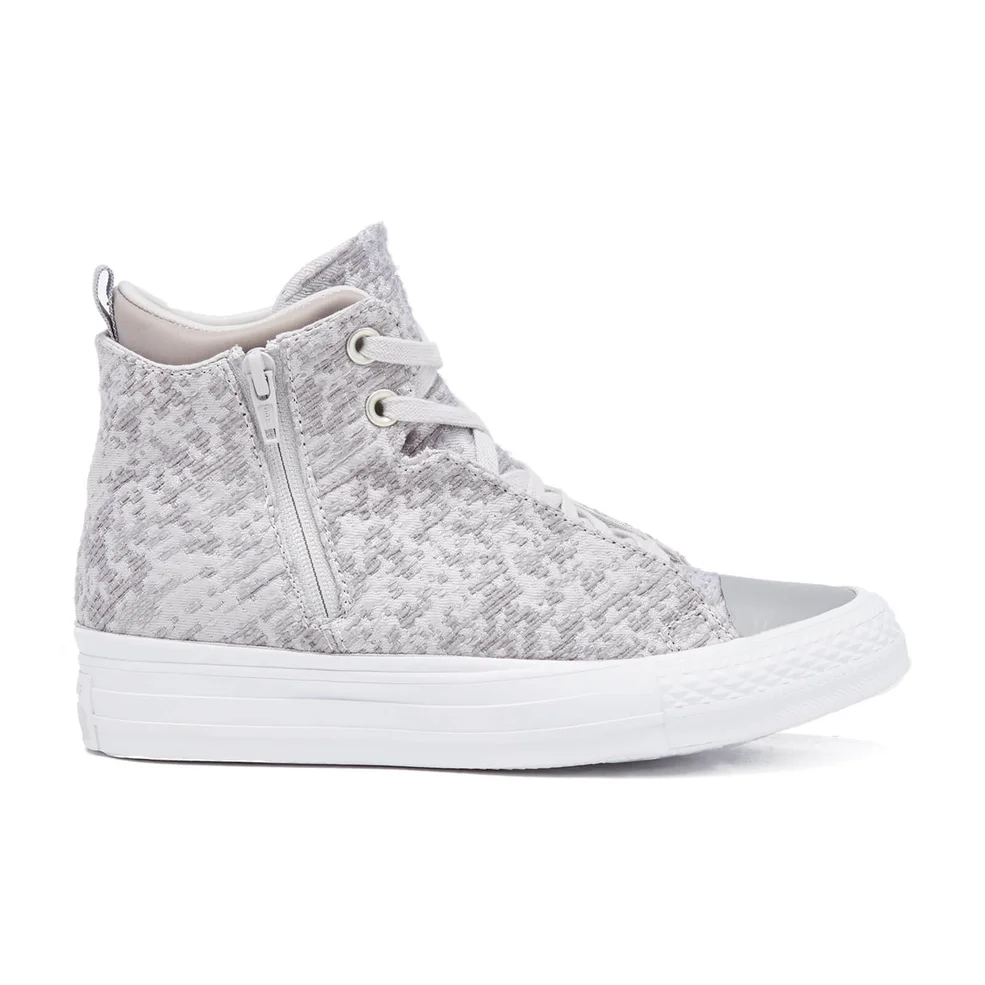 Converse Women's Chuck Taylor All Star Selene Wedged Boots - Mouse/Metallic Glacier Image 1