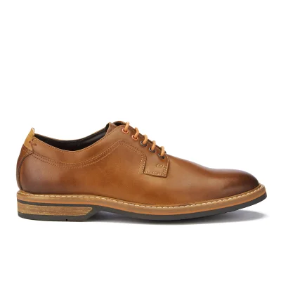 Clarks Men's Pitney Walk Leather Derby Shoes - Cognac