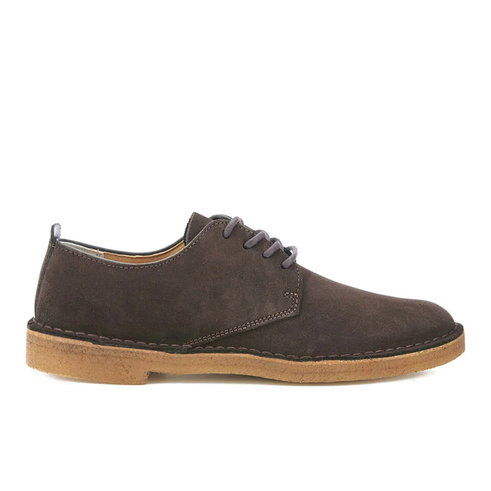 Clarks Originals Men's Desert London Derby Shoes - Dark Brown Suede Image 1