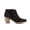 Clarks Women's Carleta Lyon Suede Heeled Ankle Boots - Black - Image 1