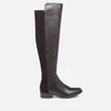 Clarks Women's Caddy Belle Leather Thigh High Boots - Black - Image 1