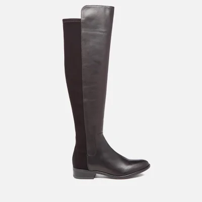 Clarks Women's Caddy Belle Leather Thigh High Boots - Black