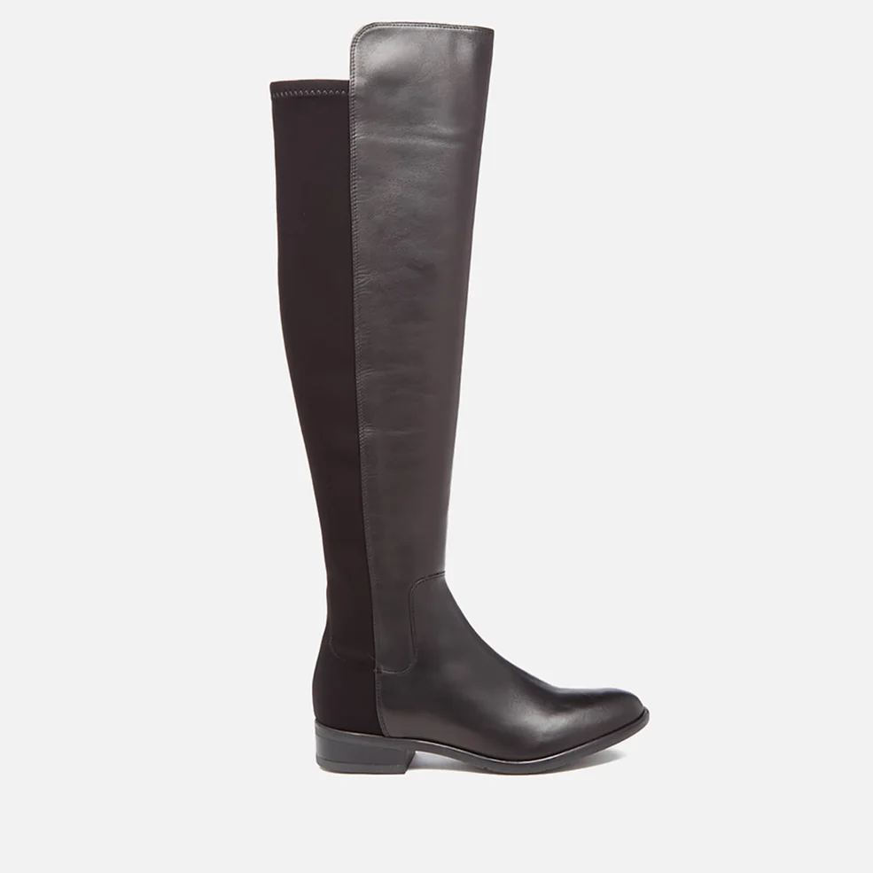 Clarks Women's Caddy Belle Leather Thigh High Boots - Black Image 1