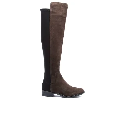 Clarks Women's Caddy Belle Suede Thigh High Boots - Grey